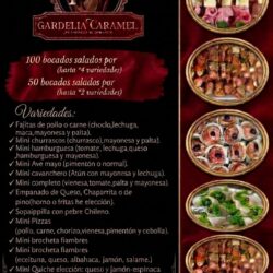 Home carta de salados 100 unidades