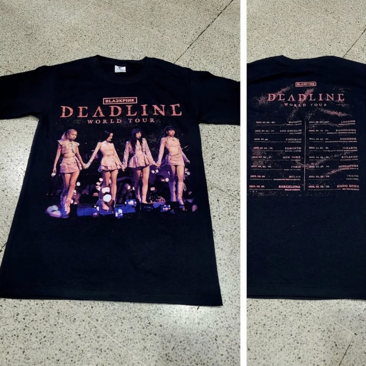 Polera Black Pink Deadline Unisex - Imagen 2