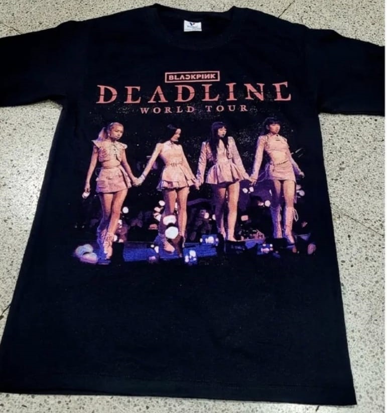 Polera Black Pink Deadline Unisex